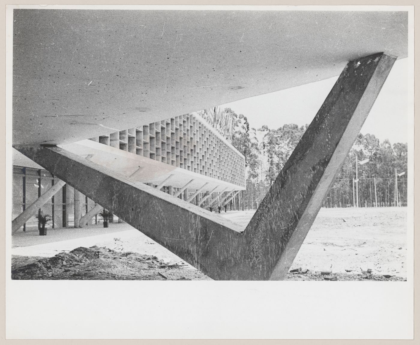 View of States Pavilion, under construction, São Paulo, Brazil
