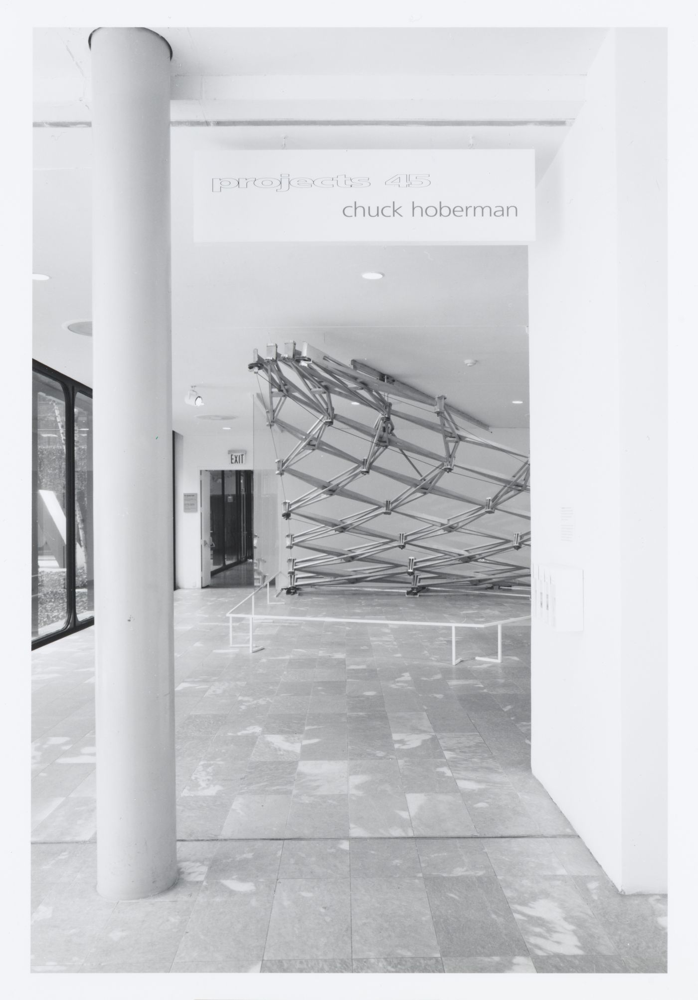 Installation view of the MoMA exhibition Projects 45: Chuck Hoberman