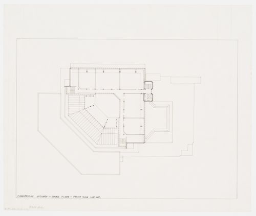 History Faculty Building, University of Cambridge, Cambridge, England: third floor plan