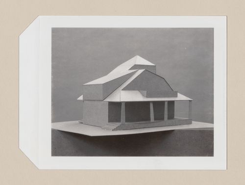 Study model for the Hanks-Paré Residence, Tuxedo Park, New York