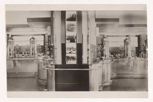 Interior view of Cafés du Brésil coffee shop, Wagram avenue, 8th arrondissement, Paris, France