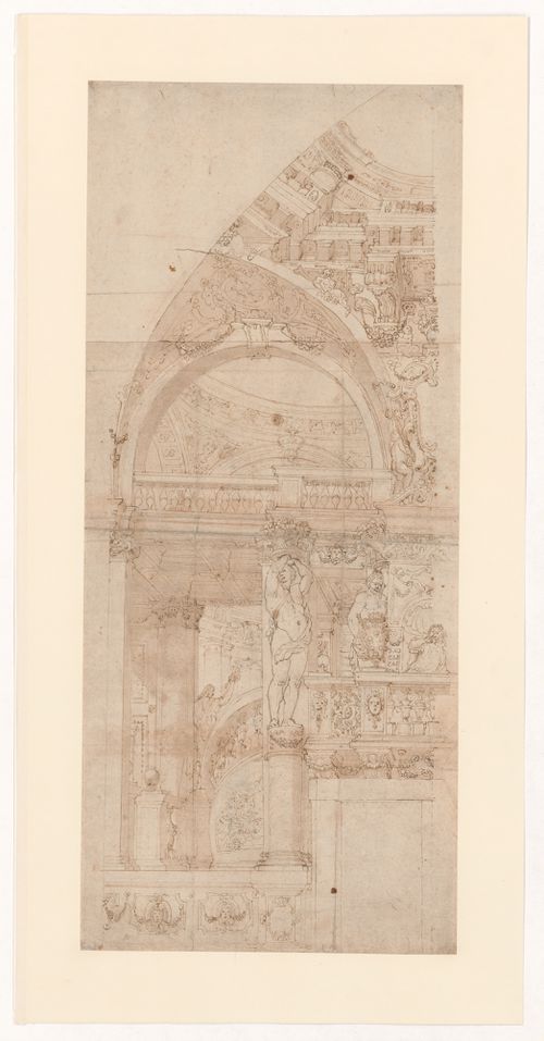 Study for a quadratura ceiling/study of consoles