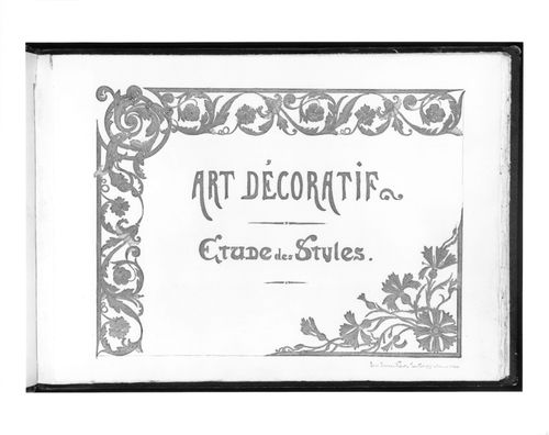 Art décoratifs, étude de style