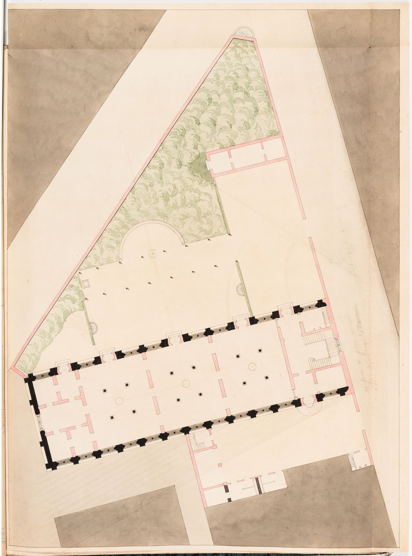 Project for the redevelopment of the École de médecine and surrounding area, Paris: Plan for the salle de dissection