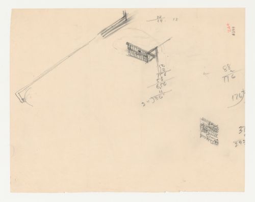 Swedenborg Memorial Chapel, El Cerrito, California: Sketches and calculations