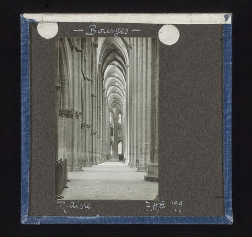 View of north aisle of Cathédrale Saint-Etienne de Bourges, Bourges, France