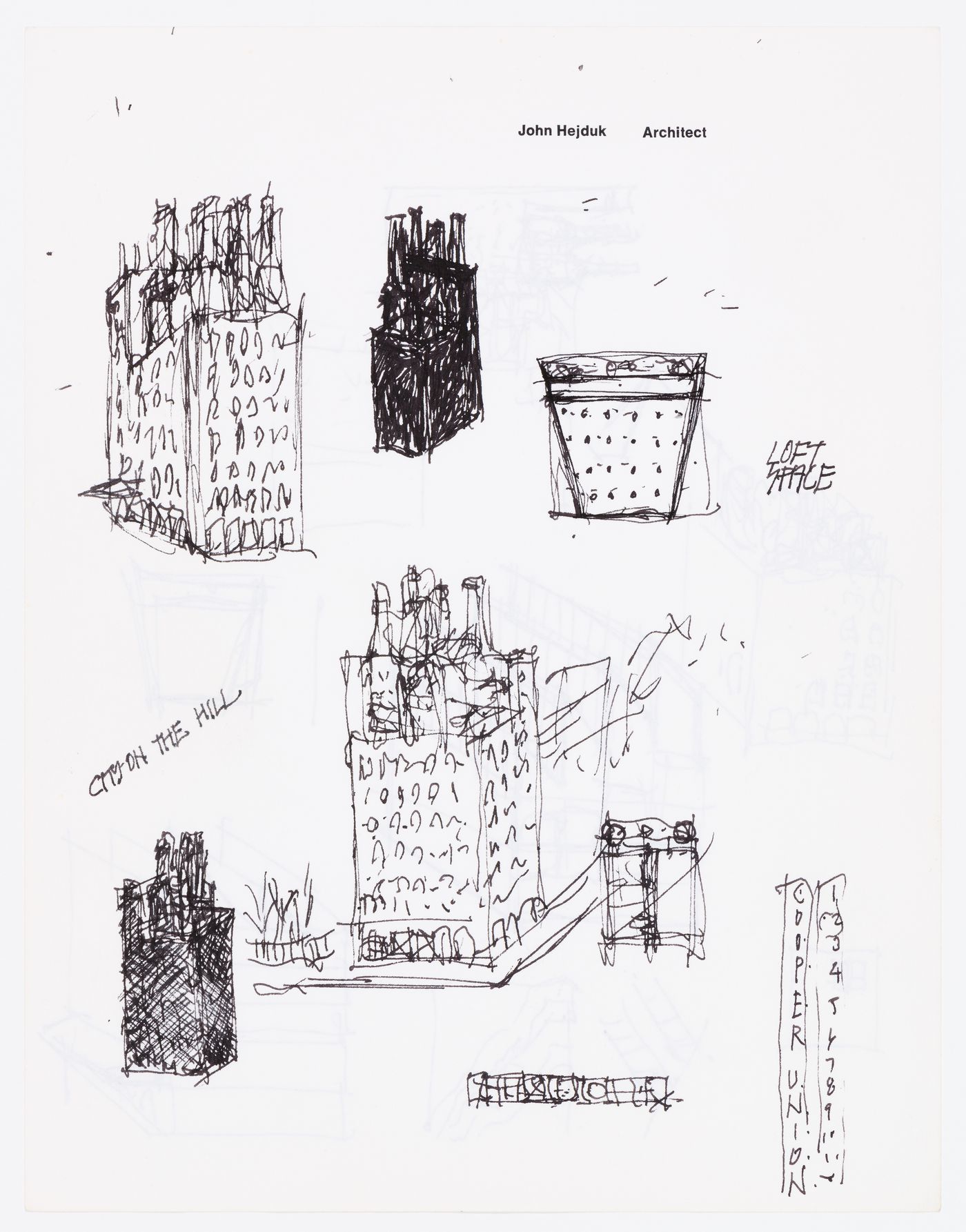 Cooper Union Foundation Building Renovation, New York, N.Y.: sketches