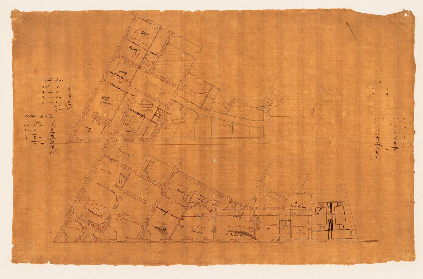 Hôtel de la Colonnade, Paris: First and second floor plans