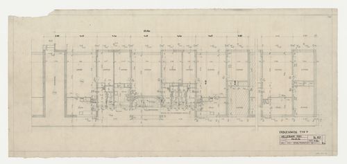 Ground floor plan for a type F housing unit, Hellerhof Housing Estate, Frankfurt am Main, Germany