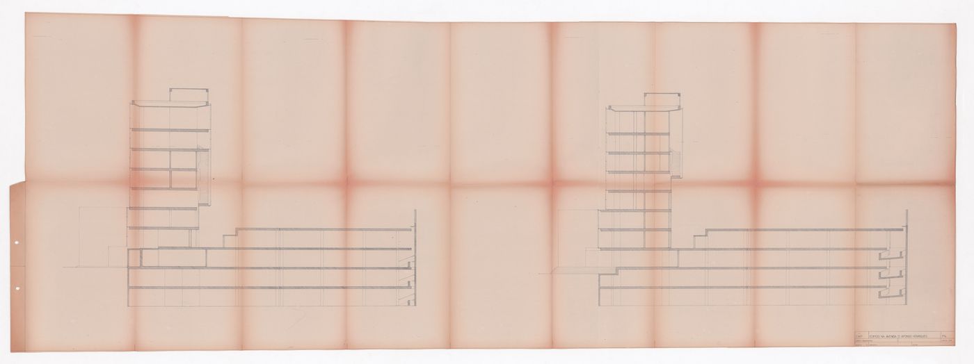 Sections for Edifício de Escritórios na Av. D. Afonso Henriques, Avenida da Ponte, Porto, Portugal