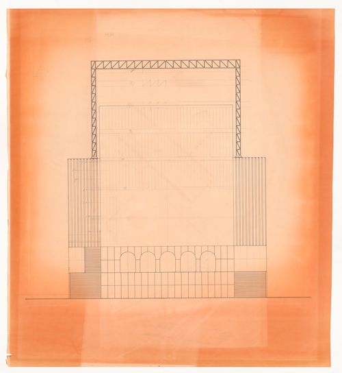 Elevation for Urban park competition, Modena