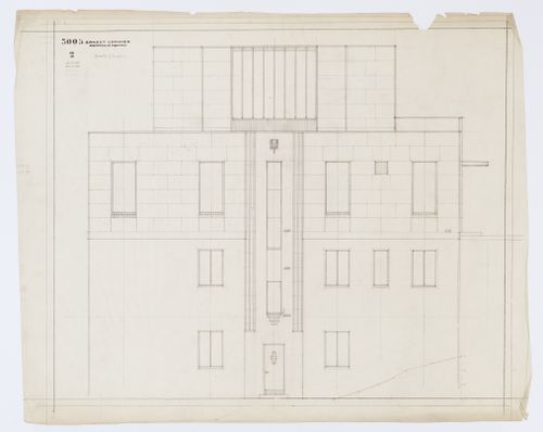 Élévation, Résidence Ernest Cormier, 1418 Avenue des Pins Ouest, Montréal (1929-1957)