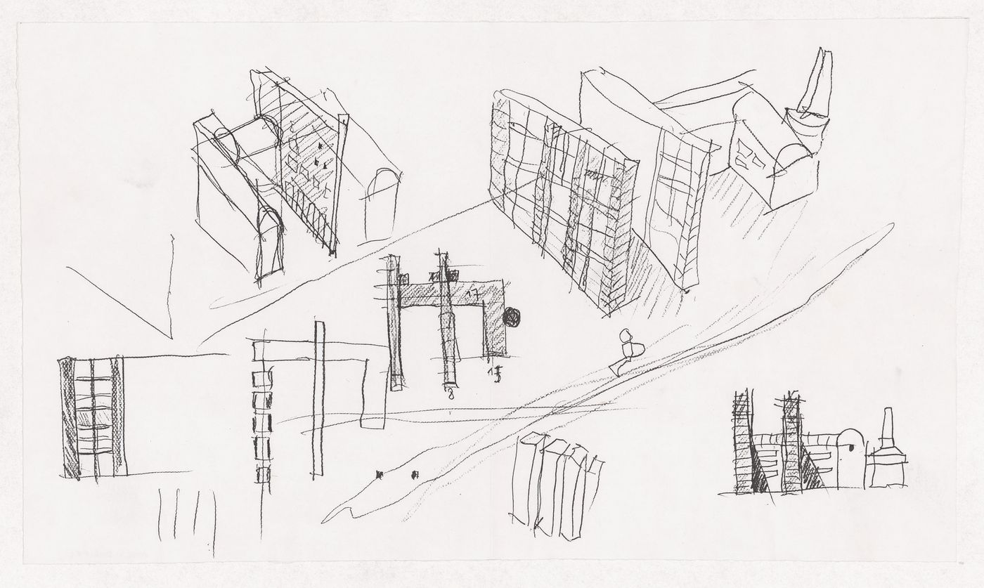 Sketches for Bonnefantenmuseum, Maastricht