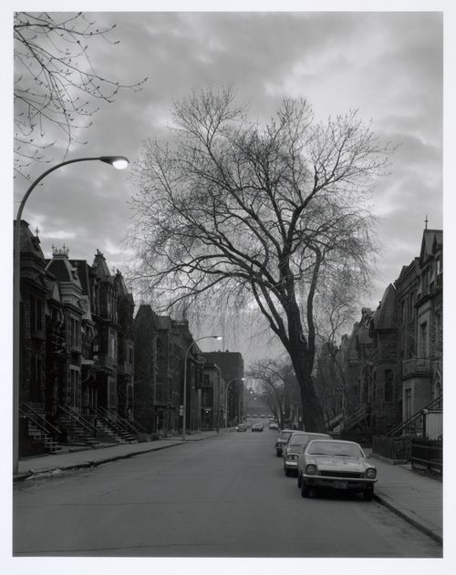 Milton Park Project: Looking north on Hutchison from mid-way between Milton and Prince Arthur, Montréal, Québec