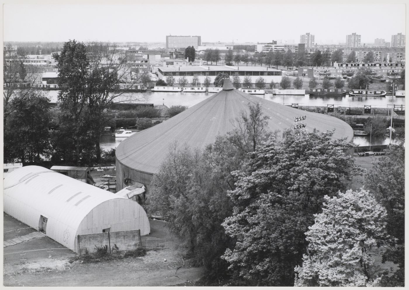 Aerial view of Hair Tent