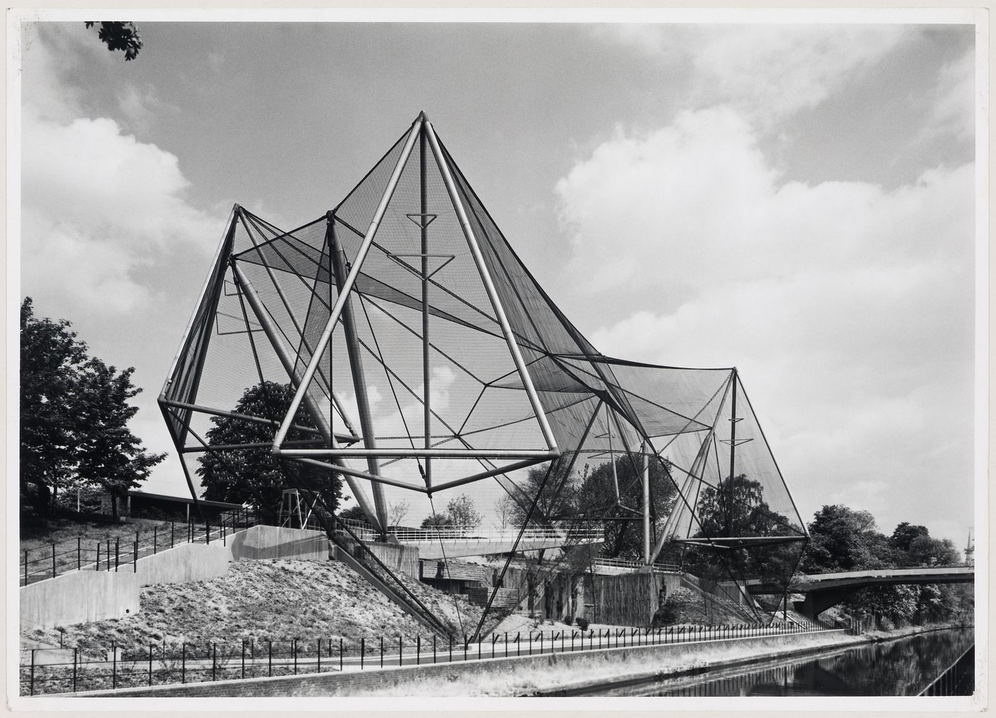 View of London Zoo Aviary, Regent's Park, London, England