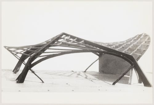 Model of the bearing structure for the Convocation Hall, Punjab University, Chandigarh, India
