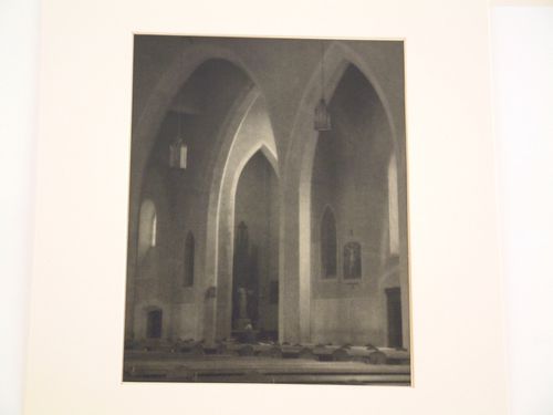 Interior of church with arched columns