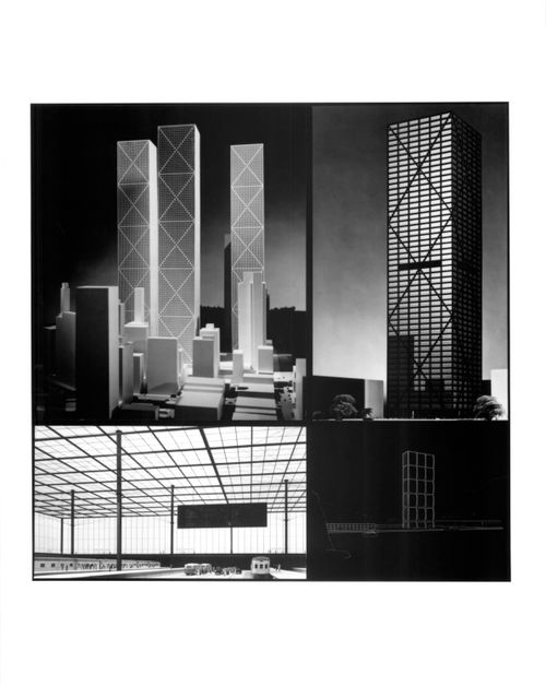 Student work by Robin Hodgkison, Mikio Sasaki, Myron Goldsmith and Lawrence Kenny