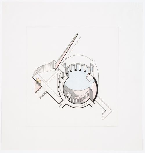 Staatsgalerie, Stuttgart, Germany: Worm's-eye axonometric