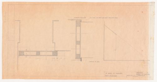 Drawings for garage door for Casa Manuel Magalhães, Porto