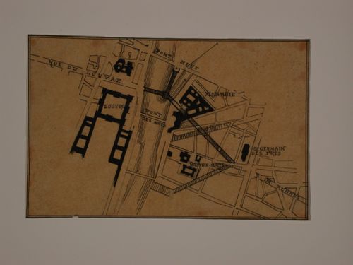 Design for the joining of the Pont Neuf with the Pont des Arts