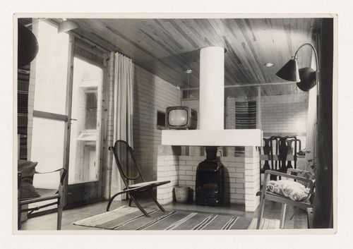 View of living room, House near Cowes, Isle of Wight, England