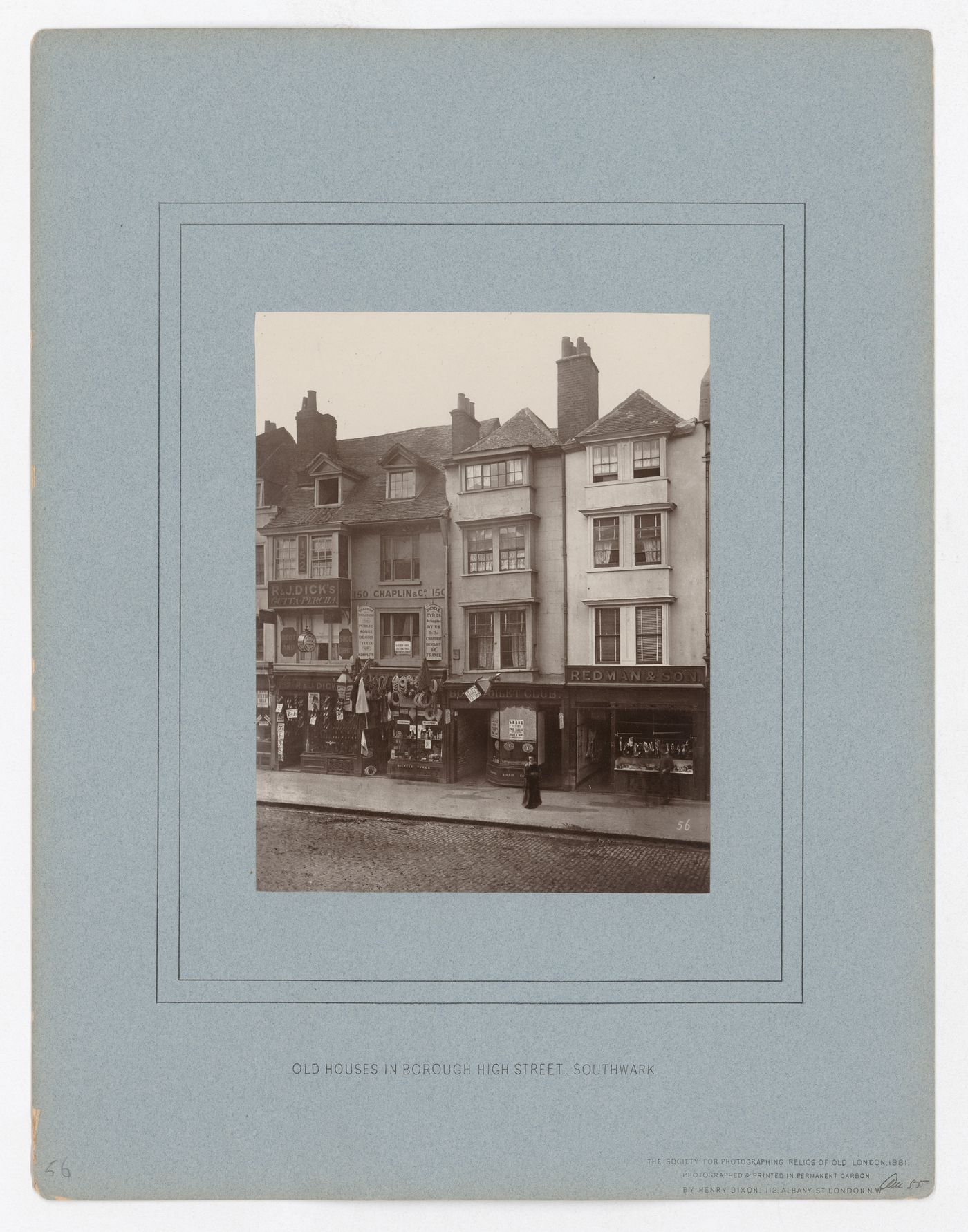 Old Houses in Borough High Street, Southwark
