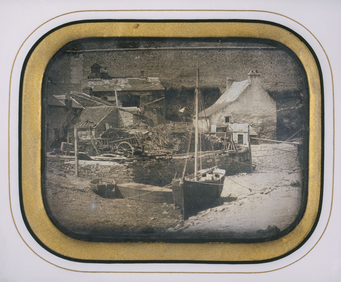 View in front of the ramparts of Brest, Brittany, France