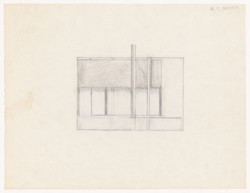 Sketch elevation for House VI, Cornwall, Connecticut
