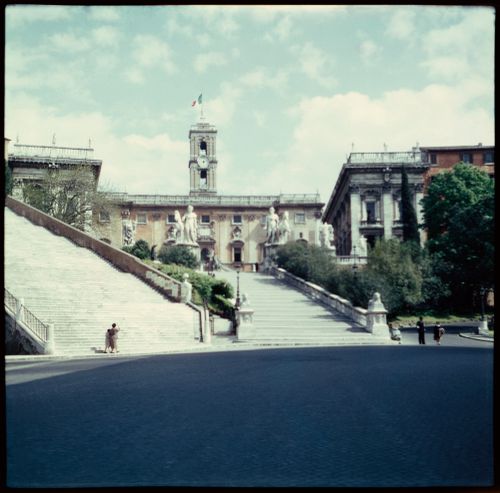 View of Piazza del Campidoglio, Rome, Italy