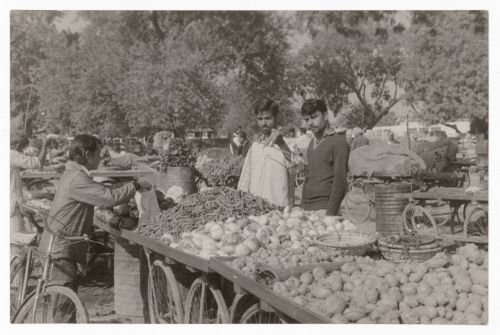 Photograph of food market likely near Chandigarh, India