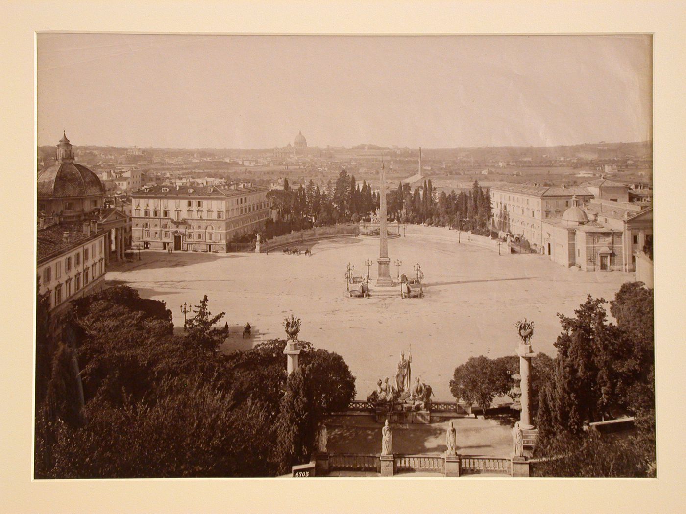 ROMA-Piazza del Popolo e Panorama della citta visto dal Pincio