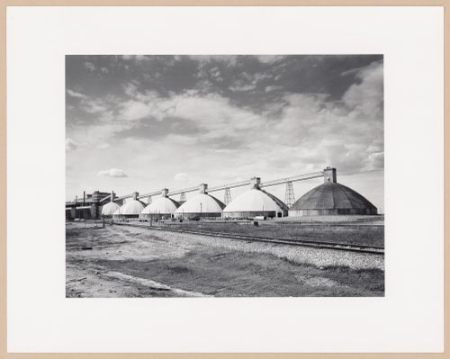 Storage silos, Canada Salt Division, Kalium Chemicals, Kalium, Saskatchewan, from the series The Forms of Canadian Industrial Architecture