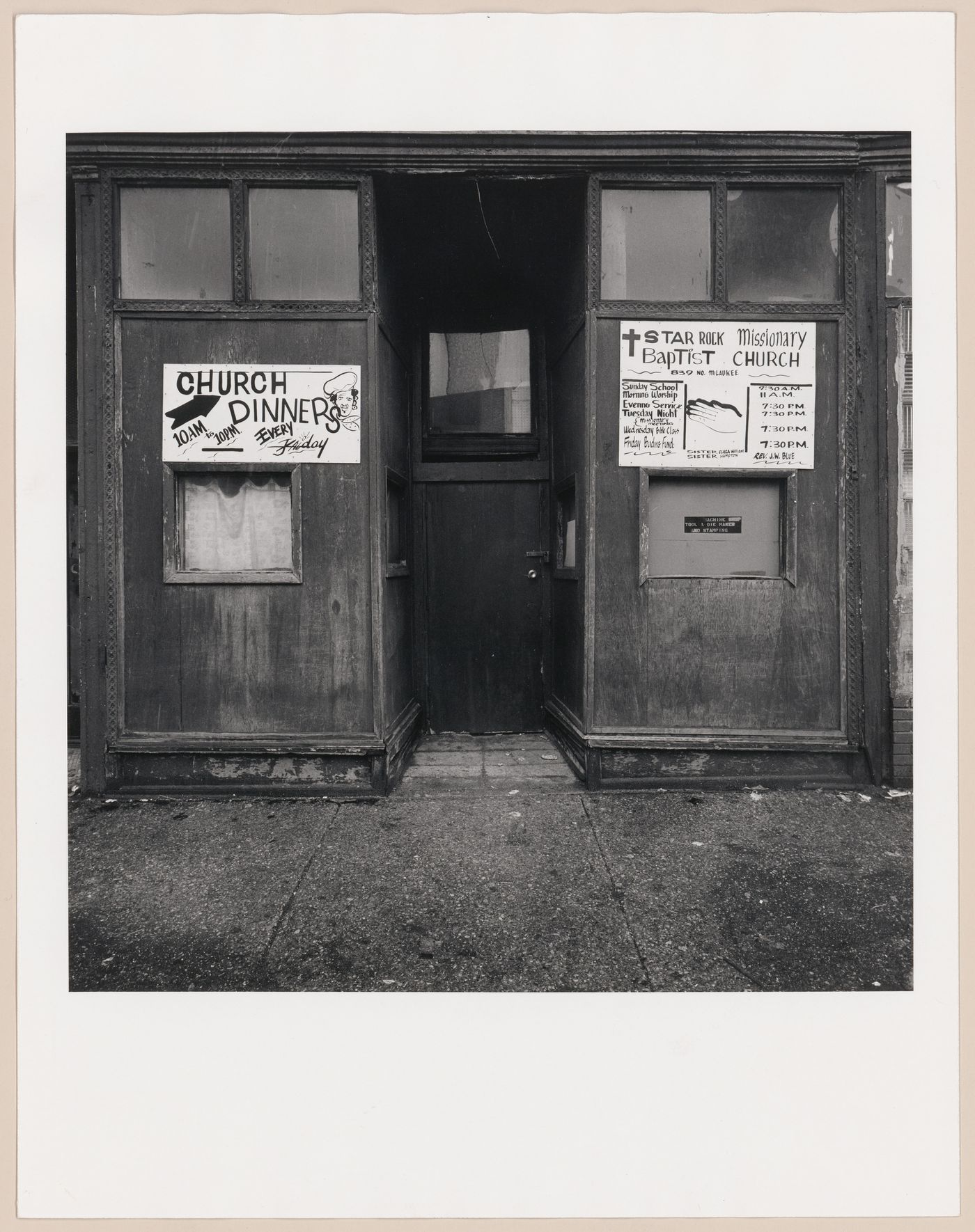 Star Rock Missionary Baptist Church, Sister Clara Williams, 839 N. Milwaukee Ave, Chicago, 1979