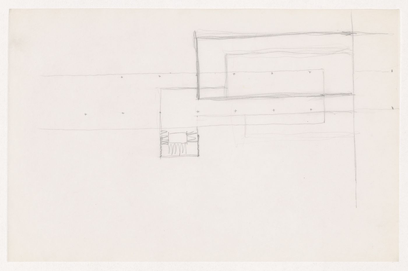 Sketch plan for a campus building for Illinois Institute of Technology