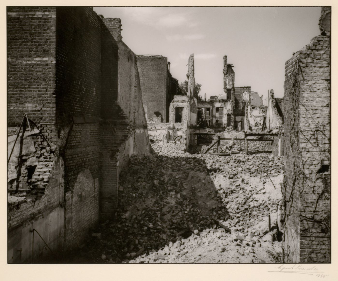 View of destroyed buildings, Cologne, Germany