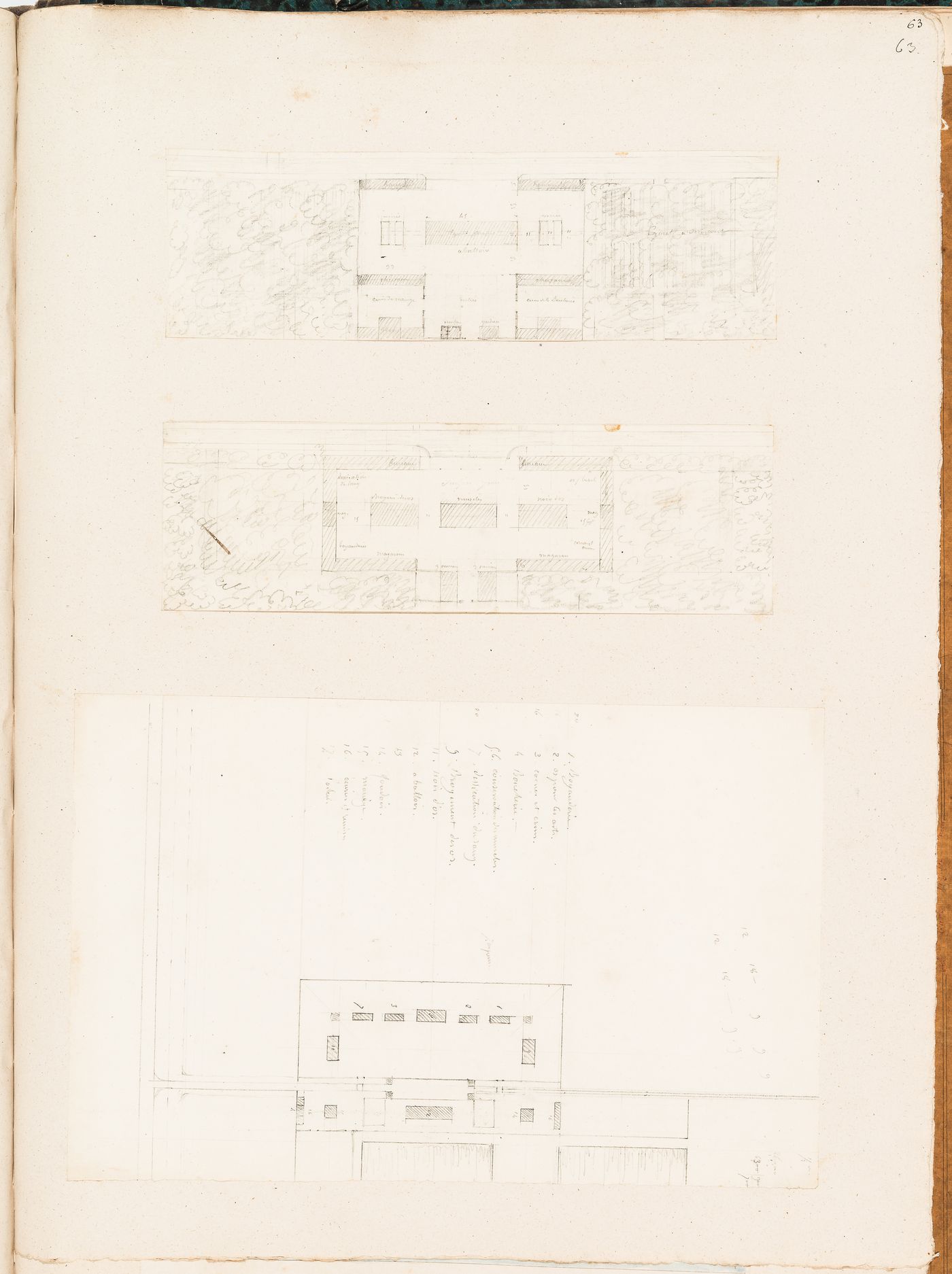 Project for Clos d'équarrissage, fôret de Bondy: Partial block plan