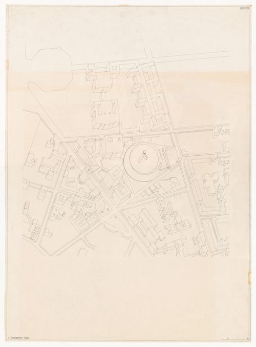 Aerial view for Monumento às vítimas da Gestapo [Monument to Gestapo victims], Prinz-Albrecht-Palais, Berlin, Germany