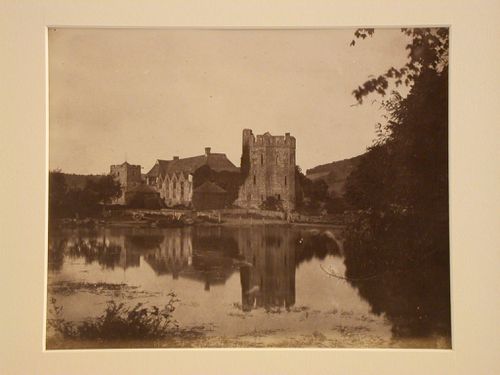View of an unidentified castle or church, Stokesay, England