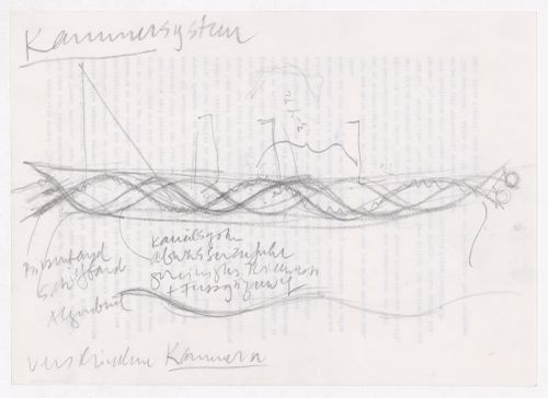 Competition for Park Avenida Diagonal, Barcelona: Conceptual drawings, including site plans, plans, and sections