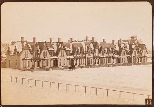 View of the principal façade of Winks' Terrace (now demolished), Winnipeg, Manitoba, Canada