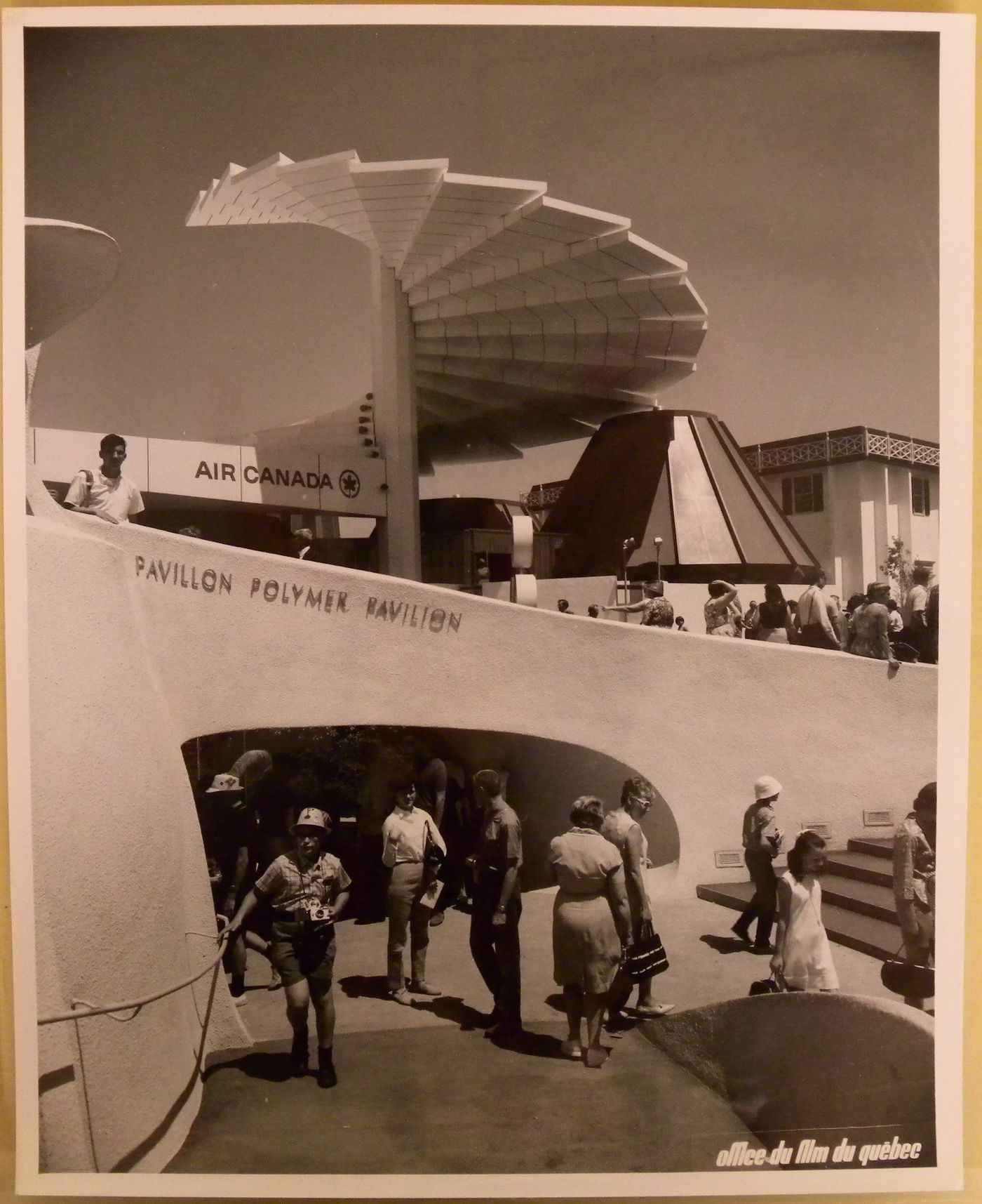 Partial view of the Polymer and Air Canada's Pavilions, Expo 67, Montréal, Québec