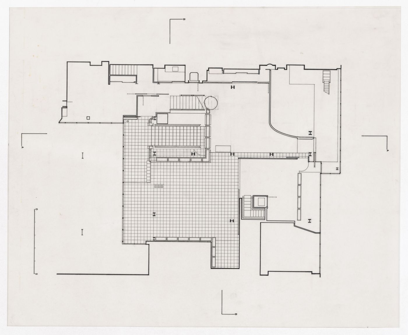 First floor plan, Maison de Verre, Paris, France