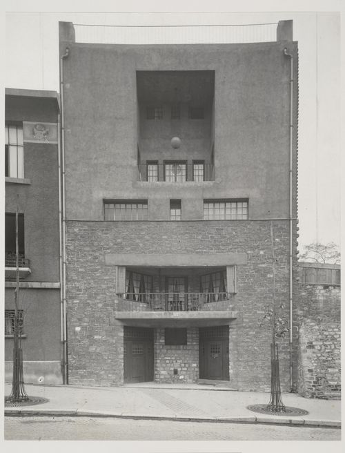 Exterior, façade of Tristan Tzara's house, Paris, France