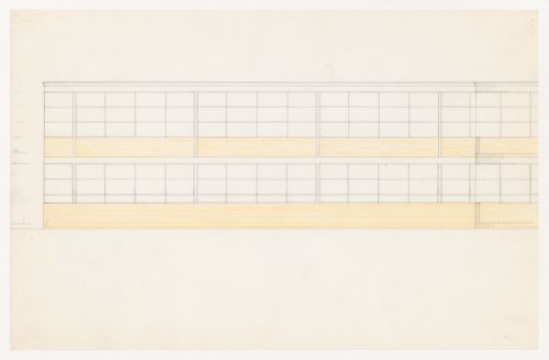 Partial elevation for the Metallurgy Building, Illinois Institute of Technology, Chicago