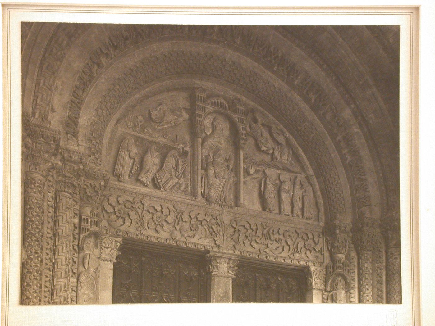 Detail of the north Transept porch, Bourges Cathedral, Bourges, France