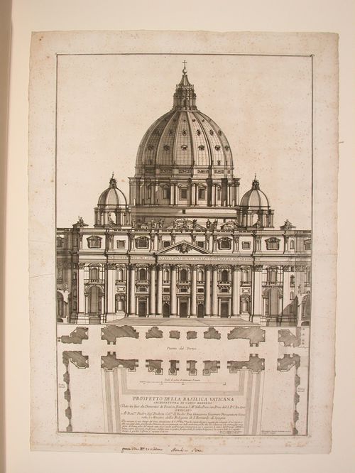 A view of the portico of Saint Peter's, Rome