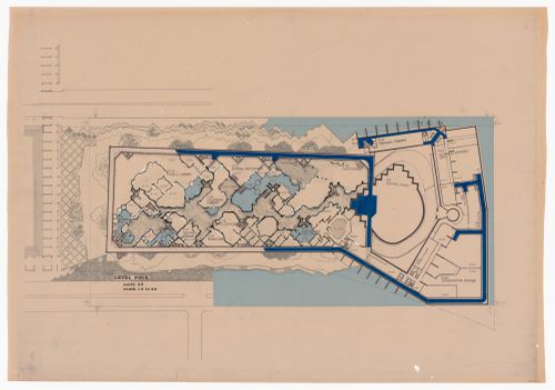 Plan for Pahlavi National Library Competition, Tehran, Iran