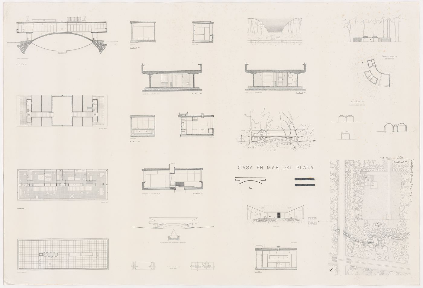 Presentation drawing for Casa en Mar del Plata
